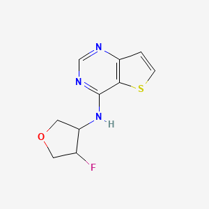 molecular formula C10H10FN3OS B2652595 N-(4-fluorooxolan-3-yl)thieno[3,2-d]pyrimidin-4-amine CAS No. 2198504-67-3