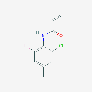 molecular formula C10H9ClFNO B2652604 N-(2-Chloro-6-fluoro-4-methylphenyl)prop-2-enamide CAS No. 2361657-32-9