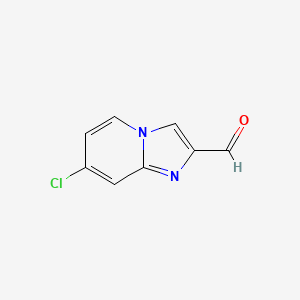 molecular formula C8H5ClN2O B2652609 7-Chloroimidazo[1,2-a]pyridine-2-carbaldehyde CAS No. 1020034-59-6