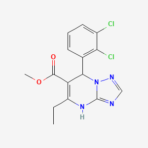 Methyl 7-(2,3-dichlorophenyl)-5-ethyl-4,7-dihydro-[1,2,4]triazolo[1,5-a]pyrimidine-6-carboxylate