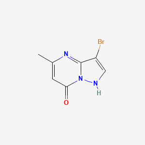 molecular formula C7H6BrN3O B2652619 3-Bromo-5-methylpyrazolo[1,5-A]pyrimidin-7-OL CAS No. 1928789-12-1
