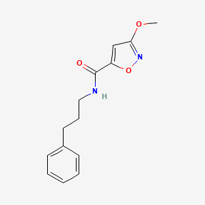 3-methoxy-N-(3-phenylpropyl)isoxazole-5-carboxamide