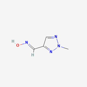 molecular formula C4H6N4O B2652635 (NE)-N-[(2-甲基三唑-4-基)亚甲基]羟胺 CAS No. 1862264-44-5