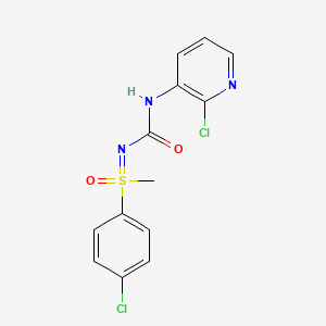molecular formula C13H11Cl2N3O2S B2652641 1-[(4-氯苯基)-甲基-氧代-lambda6-硫代亚胺基]-3-(2-氯吡啶-3-基)脲 CAS No. 650615-79-5