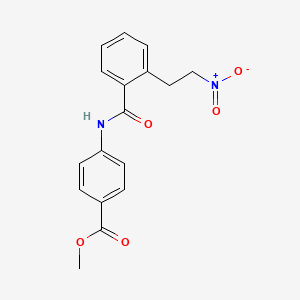 molecular formula C17H16N2O5 B2652651 4-((2-(2-硝基乙基)苯甲酰)氨基)苯甲酸甲酯 CAS No. 343372-65-6