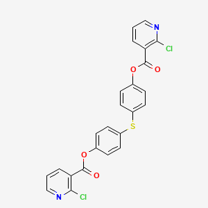 [4-[4-(2-Chloropyridine-3-carbonyl)oxyphenyl]sulfanylphenyl] 2-chloropyridine-3-carboxylate