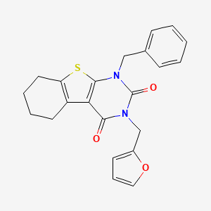 1-Benzyl-3-(furan-2-ylmethyl)-5,6,7,8-tetrahydro-[1]benzothiolo[2,3-d]pyrimidine-2,4-dione