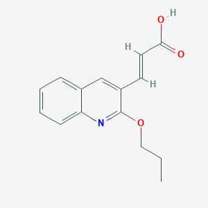 3-(2-propoxyquinolin-3-yl)prop-2-enoic Acid