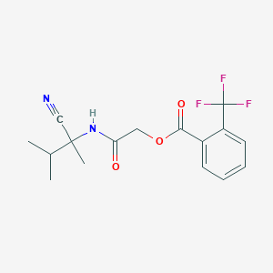[2-[(2-Cyano-3-methylbutan-2-yl)amino]-2-oxoethyl] 2-(trifluoromethyl)benzoate