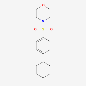 molecular formula C16H23NO3S B2652787 4-((4-Cyclohexylphenyl)sulfonyl)morpholine CAS No. 300670-25-1