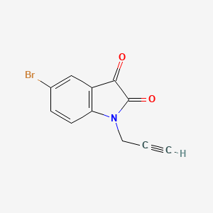 molecular formula C11H6BrNO2 B2652788 5-bromo-1-(prop-2-yn-1-yl)-2,3-dihydro-1H-indole-2,3-dione CAS No. 79552-50-4