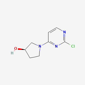 molecular formula C8H10ClN3O B2652790 (R)-1-(2-氯嘧啶-4-基)吡咯烷-3-醇 CAS No. 1083089-94-4