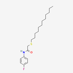 molecular formula C20H32FNOS B2652802 2-(dodecylsulfanyl)-N-(4-fluorophenyl)acetamide CAS No. 331461-56-4