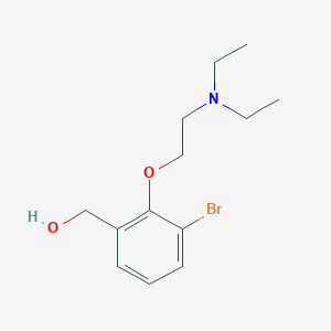 molecular formula C13H20BrNO2 B2652806 {3-Bromo-2-[2-(diethylamino)ethoxy]phenyl}methanol CAS No. 1291743-32-2