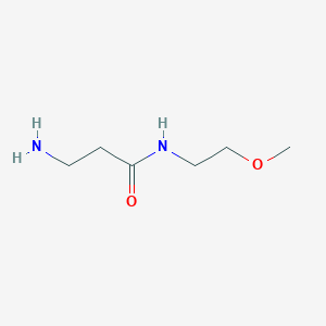 molecular formula C6H14N2O2 B2652811 3-amino-N-(2-methoxyethyl)propanamide CAS No. 938339-11-8