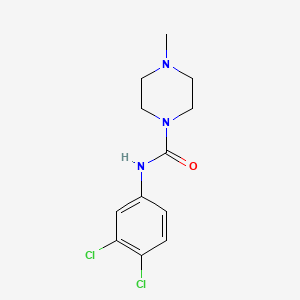 molecular formula C12H15Cl2N3O B2652819 N-(3,4-二氯苯基)-4-甲基哌嗪-1-甲酰胺 CAS No. 21492-28-4