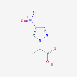 molecular formula C6H7N3O4 B2652836 2-(4-nitro-1H-pyrazol-1-yl)propanoic acid CAS No. 887408-87-9