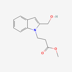molecular formula C13H15NO3 B2652841 methyl 3-(2-(hydroxymethyl)-1H-indol-1-yl)propanoate CAS No. 1420476-05-6