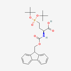 molecular formula C27H36NO7P B2652848 Fmoc-L-Pma(tBu)2-OH CAS No. 2088020-71-5