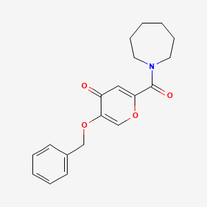 2-(azepane-1-carbonyl)-5-(benzyloxy)-4H-pyran-4-one