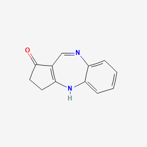 molecular formula C12H10N2O B2652857 3,4-dihydrobenzo[b]cyclopenta[e][1,4]diazepin-1(2H)-one CAS No. 1189749-36-7
