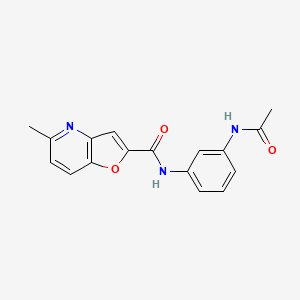 molecular formula C17H15N3O3 B2652859 N-(3-acetamidophenyl)-5-methylfuro[3,2-b]pyridine-2-carboxamide CAS No. 941881-47-6