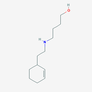 molecular formula C12H23NO B2652863 4-{[2-(2-环己烯-1-基)乙基]氨基}-1-丁醇 CAS No. 923526-83-4