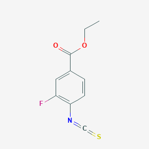 molecular formula C10H8FNO2S B2652865 4-Ethoxycarbonyl-2-fluorophenylisothiocyanate CAS No. 1027513-39-8