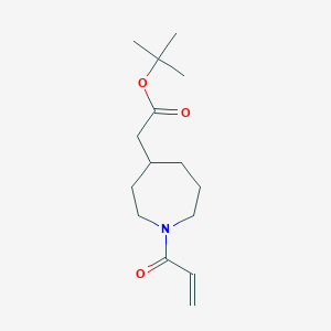 B2652867 Tert-butyl 2-[1-(prop-2-enoyl)azepan-4-yl]acetate CAS No. 2094423-67-1