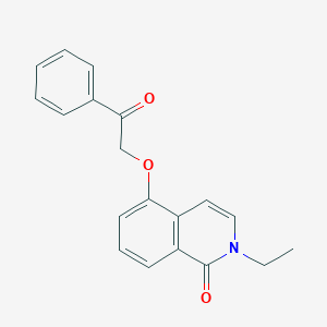 molecular formula C19H17NO3 B2652875 2-乙基-5-苯酰氧基异喹啉-1-酮 CAS No. 898457-22-2
