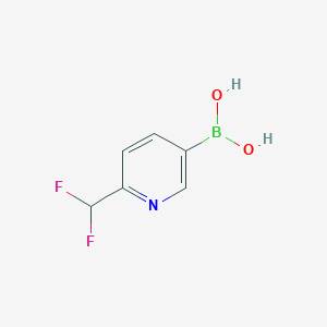 molecular formula C6H6BF2NO2 B2652896 (6-(Difluoromethyl)pyridin-3-yl)boronic acid CAS No. 2407646-08-4