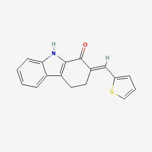 B2652899 (2E)-2-(thiophen-2-ylmethylidene)-4,9-dihydro-3H-carbazol-1-one CAS No. 366785-69-5