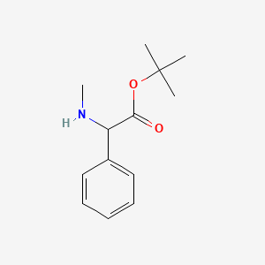 B2652900 Tert-butyl 2-(methylamino)-2-phenylacetate CAS No. 256479-00-2