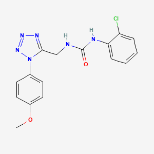 B2652907 1-(2-chlorophenyl)-3-((1-(4-methoxyphenyl)-1H-tetrazol-5-yl)methyl)urea CAS No. 941922-88-9