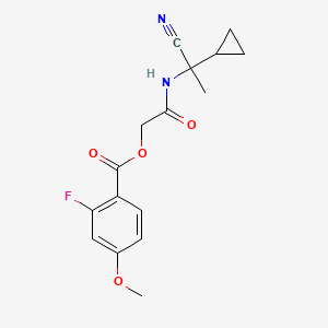 [2-[(1-Cyano-1-cyclopropylethyl)amino]-2-oxoethyl] 2-fluoro-4-methoxybenzoate