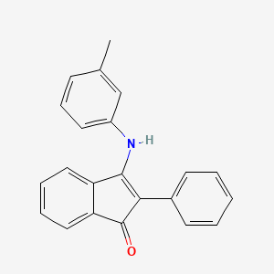 3-((3-Methylphenyl)amino)-2-phenylinden-1-one