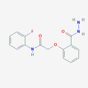N-(2-fluorophenyl)-2-[2-(hydrazinecarbonyl)phenoxy]acetamide