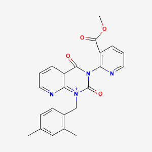 molecular formula C23H20N4O4 B2652930 methyl 2-{1-[(2,4-dimethylphenyl)methyl]-2,4-dioxo-1H,2H,3H,4H-pyrido[2,3-d]pyrimidin-3-yl}pyridine-3-carboxylate CAS No. 2380185-73-7
