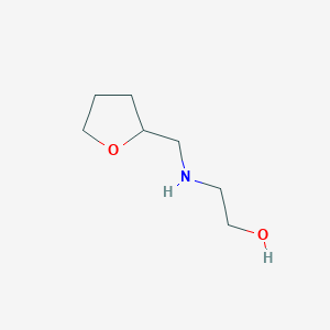 molecular formula C7H15NO2 B2652943 2-[(Tetrahydrofuran-2-ylmethyl)amino]ethanol CAS No. 18552-44-8