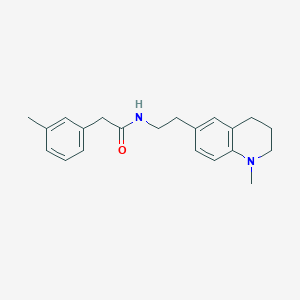 molecular formula C21H26N2O B2652946 N-(2-(1-methyl-1,2,3,4-tetrahydroquinolin-6-yl)ethyl)-2-(m-tolyl)acetamide CAS No. 946311-74-6