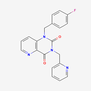 molecular formula C20H15FN4O2 B2652987 1-(4-fluorobenzyl)-3-(pyridin-2-ylmethyl)pyrido[3,2-d]pyrimidine-2,4(1H,3H)-dione CAS No. 941901-59-3