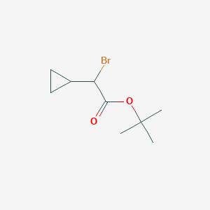 molecular formula C9H15BrO2 B2652993 Tert-butyl 2-bromo-2-cyclopropylacetate CAS No. 2059993-81-4