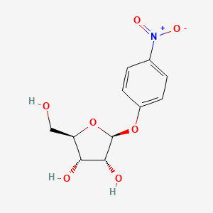 molecular formula C11H13NO7 B2652997 p-Nitrophenyl beta-d-ribofuranoside CAS No. 59495-69-1; 6892-58-6