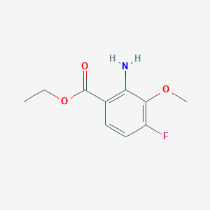 molecular formula C10H12FNO3 B2653019 Ethyl 2-amino-4-fluoro-3-methoxybenzoate CAS No. 2167238-93-7