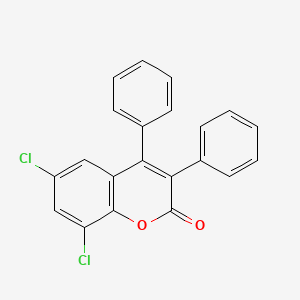 molecular formula C21H12Cl2O2 B2653027 6,8-二氯-3,4-二苯基香豆素 CAS No. 263364-86-9