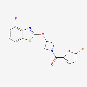 (5-Bromofuran-2-yl)(3-((4-fluorobenzo[d]thiazol-2-yl)oxy)azetidin-1-yl)methanone