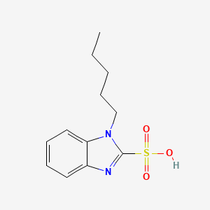 molecular formula C12H16N2O3S B2653131 1-戊基-1H-苯并咪唑-2-磺酸 CAS No. 537009-98-6