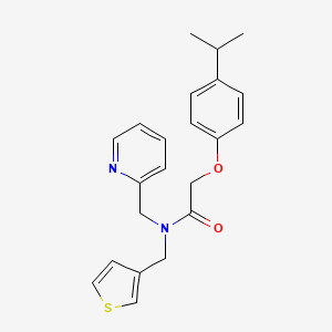 molecular formula C22H24N2O2S B2653138 2-(4-isopropylphenoxy)-N-(pyridin-2-ylmethyl)-N-(thiophen-3-ylmethyl)acetamide CAS No. 1234937-82-6