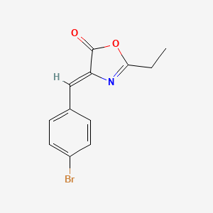 (4Z)-4-[(4-bromophenyl)methylidene]-2-ethyl-4,5-dihydro-1,3-oxazol-5-one