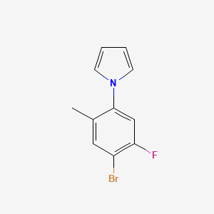 molecular formula C11H9BrFN B2653146 1-(4-Bromo-5-fluoro-2-methylphenyl)pyrrole CAS No. 1602350-63-9